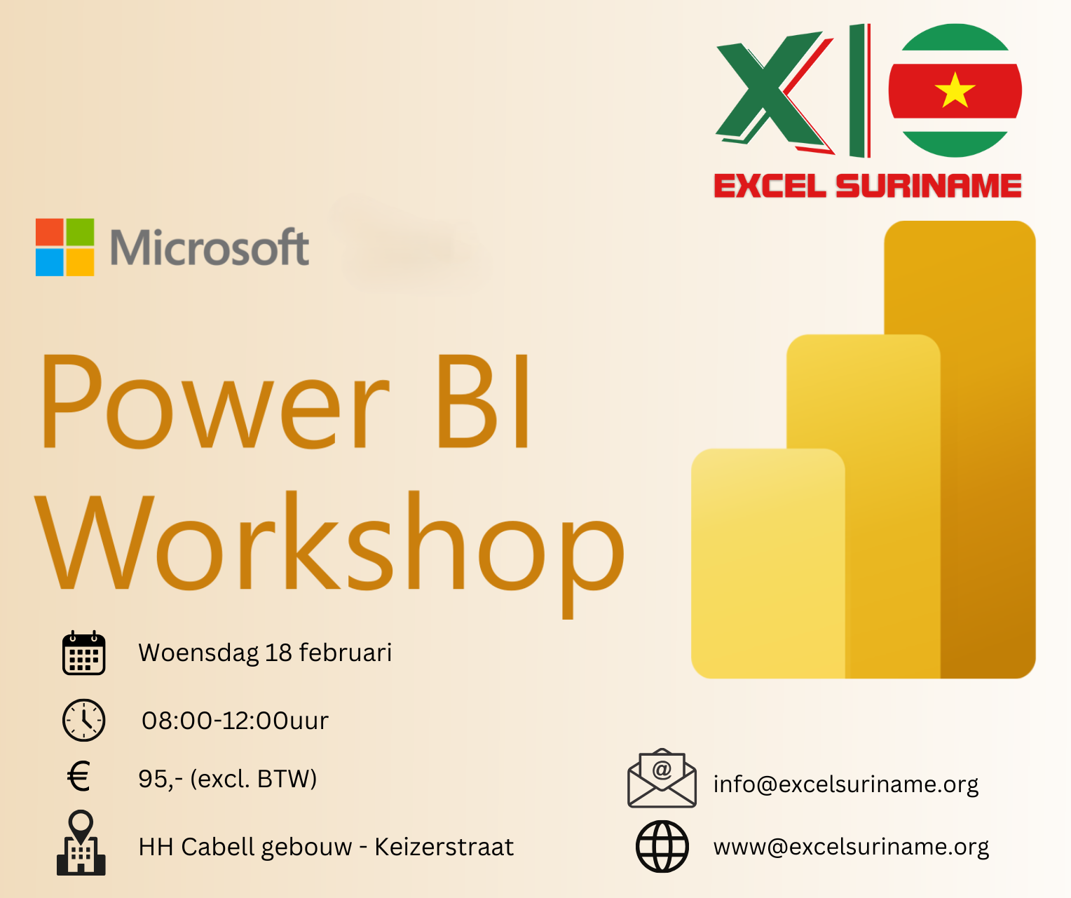 Power BI Workshop flyer